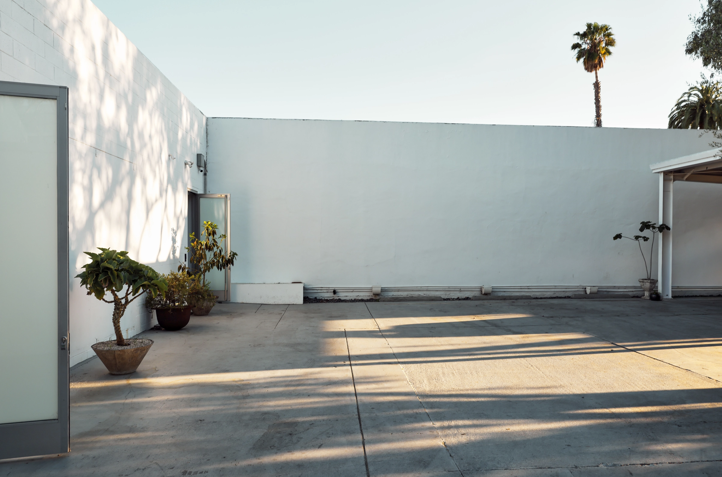 Outdoor courtyard area